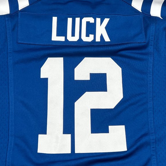 Nike Indianapolis Colts Andrew Luck Football Jersey #12 Blue Mens Small - Picture 7 of 7